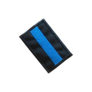 General thin blue line embroidered patch